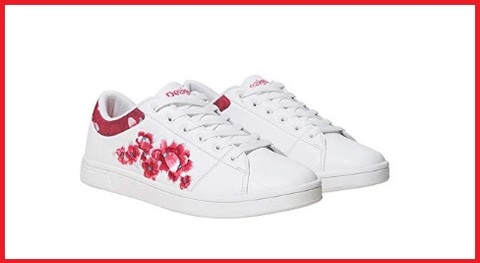 Sneaker Tipo Ginnastica In Tessuto Fantasia Desigual