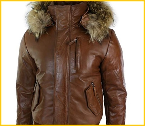 Giacca Imbottita In Pelle