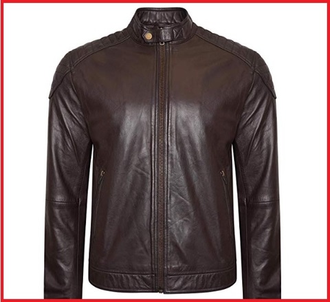 Giacca Marrone In Pelle