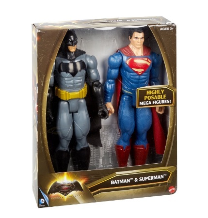 Personaggi mattel batman vs superman giocattoli