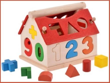 Giochi in legno con casetta e numeri colorati per bimbi | Grandi Sconti | Giochi Educativi per bambini
