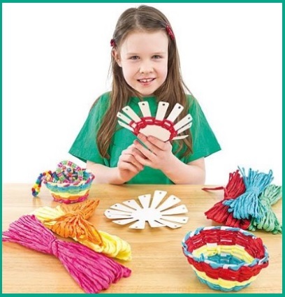 Kit Per Poter Creare Cestini Colorati Per Bambini