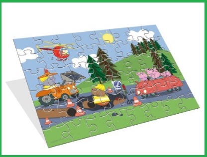 Puzzle peppa pig sagomato e per bambini