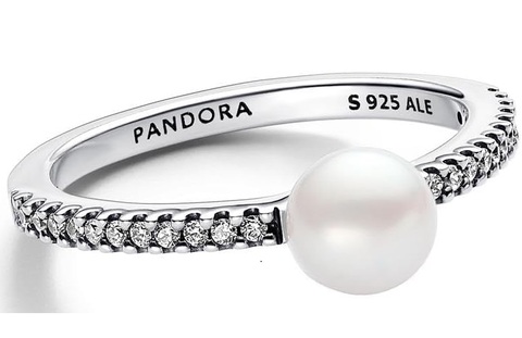 Anello pandora hotsell con perla bianca