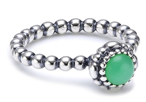 Anello Pandora Con Pietra Crisoprasio