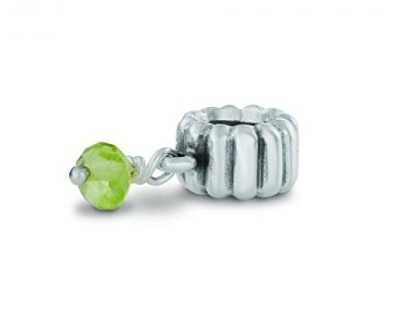 Pandora charms donna in argento con pietra peridotite