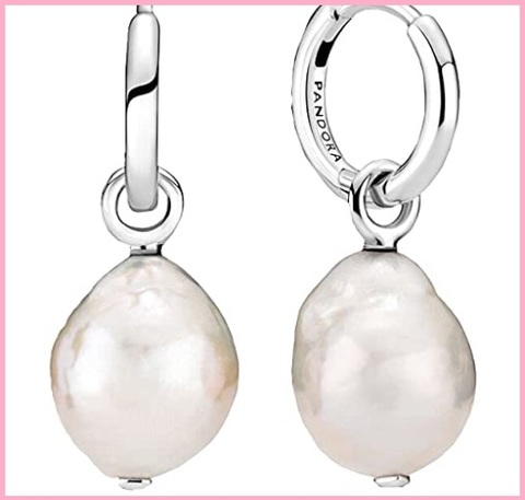 Orecchini pandora con perla in argento | Grandi Sconti | Bracciali e Charm Pandora