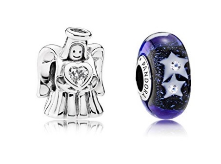 Pandora parure angelo e charms stelle