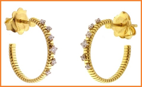Bracciale orecchini anello in oro chimento