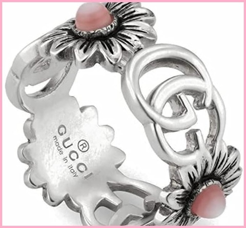 Anelli gucci floreale
