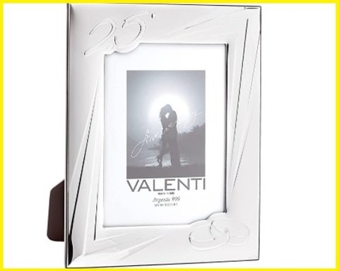 Cornice In Argento Con Rifiniture Per I 25 Anni Di Matrimoni