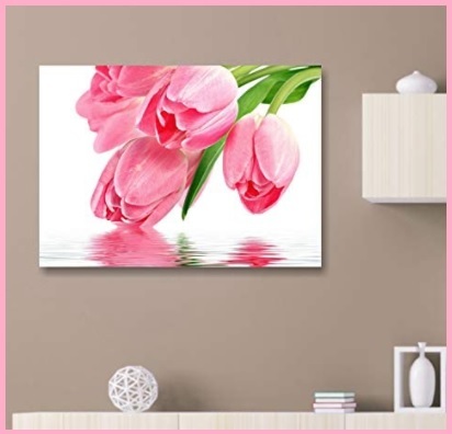 Quadro con quattro tulipani rosa | Grandi Sconti | Gioielli - Oreficeria - Orologi