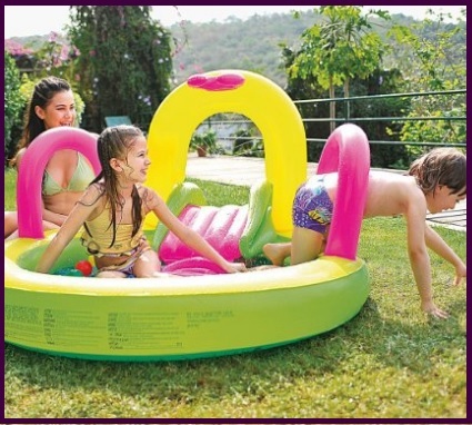 Piscina gonfiabile con mini scivolo | Grandi Sconti | gonfiabili per bambini e adulti