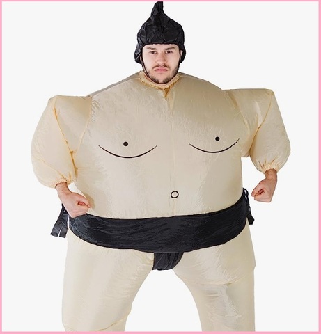 Costume gonfiabile da lottatore di sumo