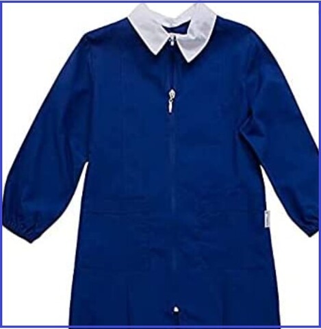 Grembiuli scuola blu con zip