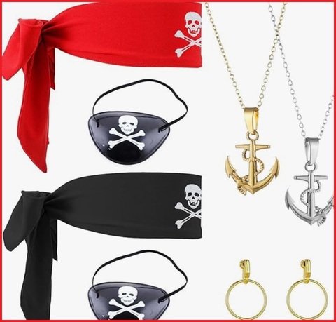 Accessori per carnevale pirata | Grandi Sconti | Abiti e Costumi di Carnevale travestimenti e maschere