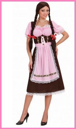 Vestito di carnevale da donna bavarese