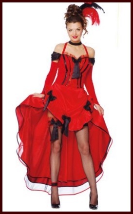 Vestito di carnevale da donna burlesque