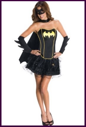 Costume batgirl carnevale batman pipistrello