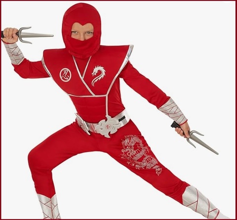 Costume carnevale ninja