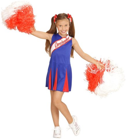 Costume carnevale da cheerleader bambina