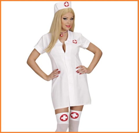 Costume donna infermiera uniforme travestimento carnevale