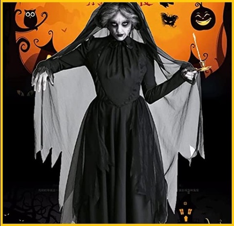 Costume da sposa fantasma per halloween
