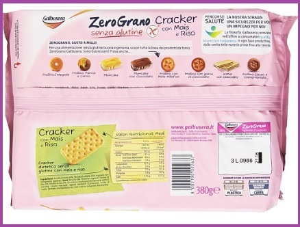 Cracker senza glutine della famosa marca galbusera | Grandi Sconti | Prodotti specifici per chi segue un'  alimentazione speciale