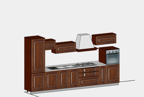 Cucina con anta legno massello sp cm 3  euro 3600,00 