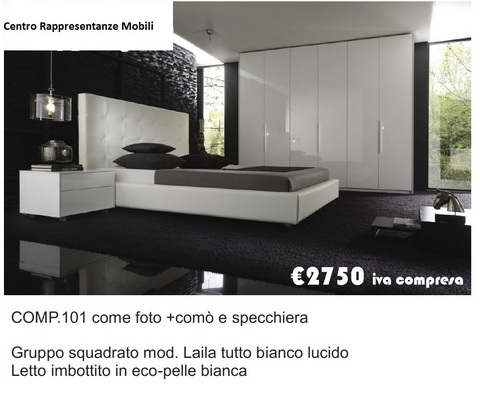 Camera Completa Armadio Laccato Lucido Roma