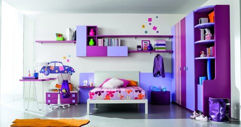 Cameretta Ragazza Viola E Lilla Frosinone