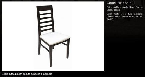 Sedia in faggio tecnolegno roma