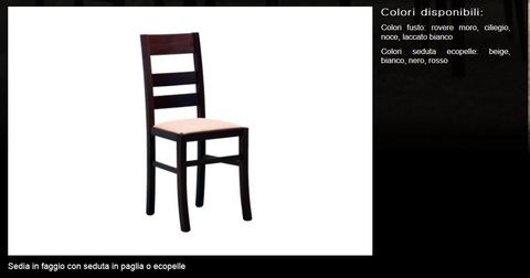 Scelta sedie in faggio varie sedute tecnolegno rieti