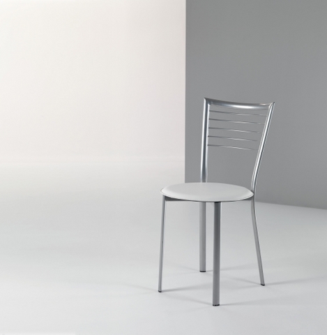 Sedia In Silver Color E Rigenerato Bianco Roma
