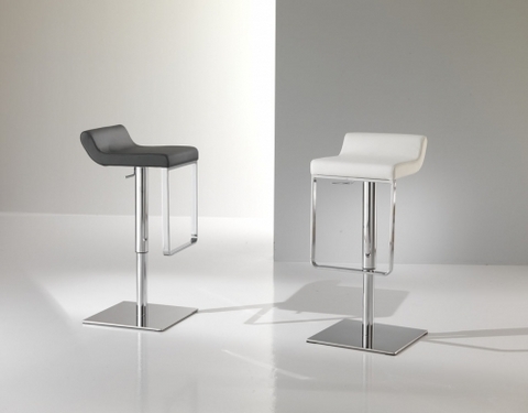 Sgabello Regolabile Con Seduta In Ecopelle Maxhome Roma