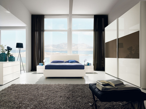 Proposta camera da letto bianco lucido valentini rieti | Grandi Sconti | Arredamenti a Roma Qualità e Convenienza
