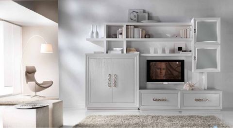 Mobile soggiorno con vetrinette tempo d'arredo frosinone