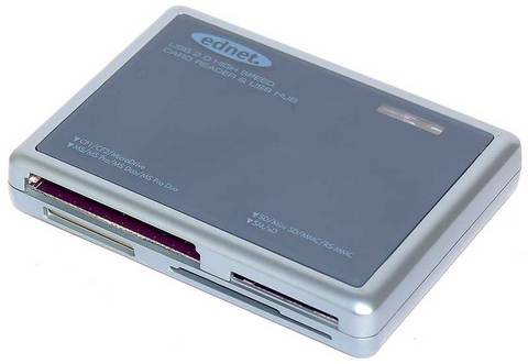 Ednet multi card reader & usb 2.0 hub