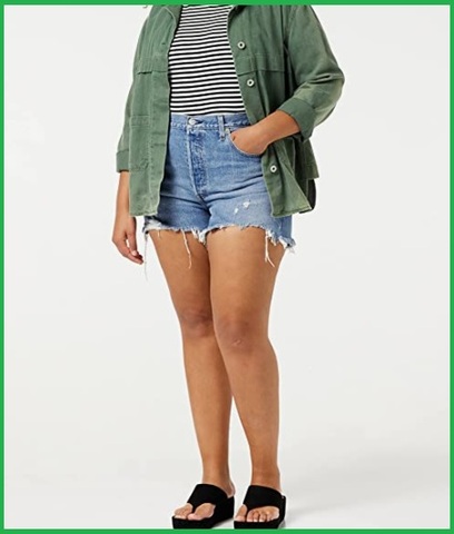 Shorts jeans vita bassa da donna