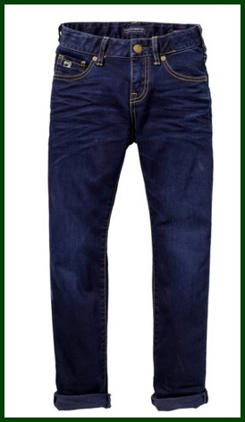 Jeans scuri per bambini 99% cottone