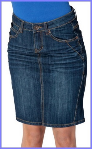 Gonna per donna in jeans denim