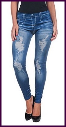 Leggings a forma di jeans alla moda | Grandi Sconti | Jeans uomo donna bambino