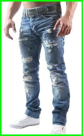 Jeans straight da uomo alla moda