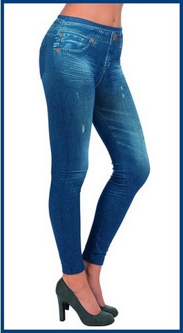 Leggings Eleganti Effetto Jeans
