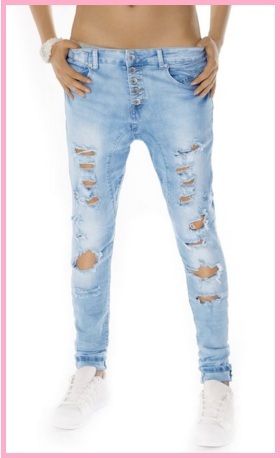 Jeans Rotti Alla Moda Chiari