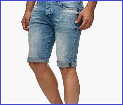 Jeans corti e stretti in basso per uomo