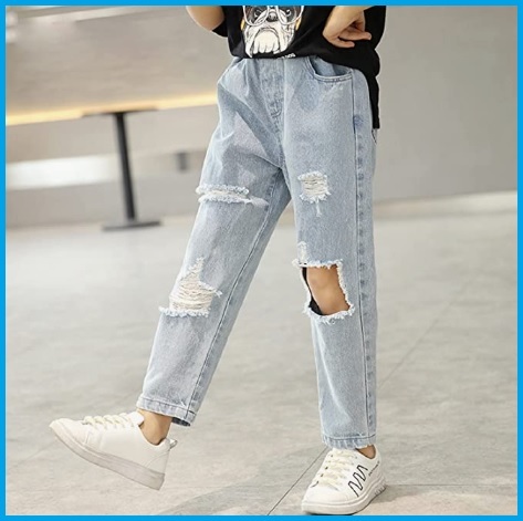 Jeans Strappati Ragazza