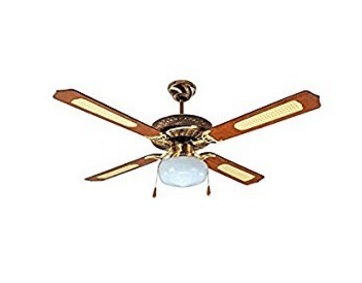 Lampadario ventilatore soffitto legno