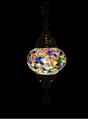 Lampada Mosaico Orientale E Pendente