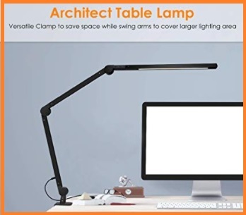Lampada da lettura scrivania nera
